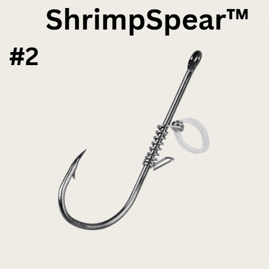 1 Live Fish Hook on Shrimp Back