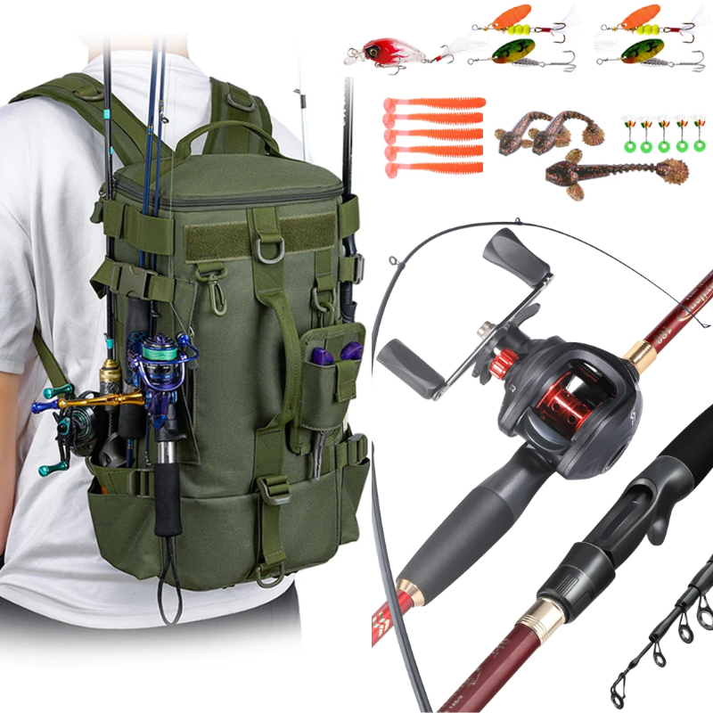 Complete Rod and Reel Fishing Kit Ultra with Backpack