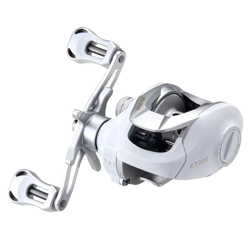 White Baitcaster Reel 7.2:1