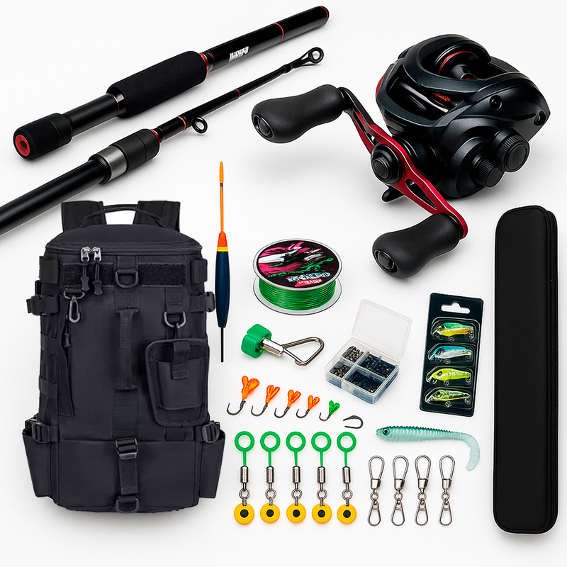 Complete Rod and Reel Fishing Kit Ultra with Backpack
