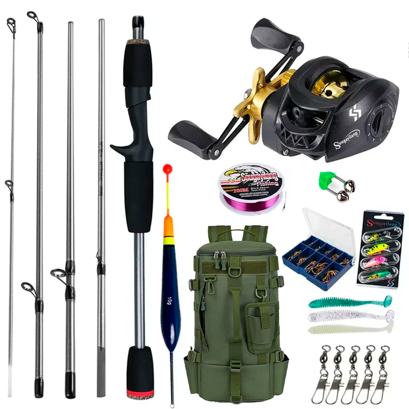 Complete Rod and Reel Fishing Kit Ultra with Backpack