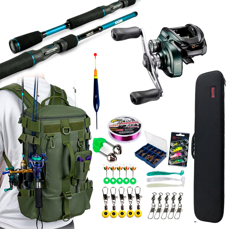 Complete Rod and Reel Fishing Kit Ultra with Backpack