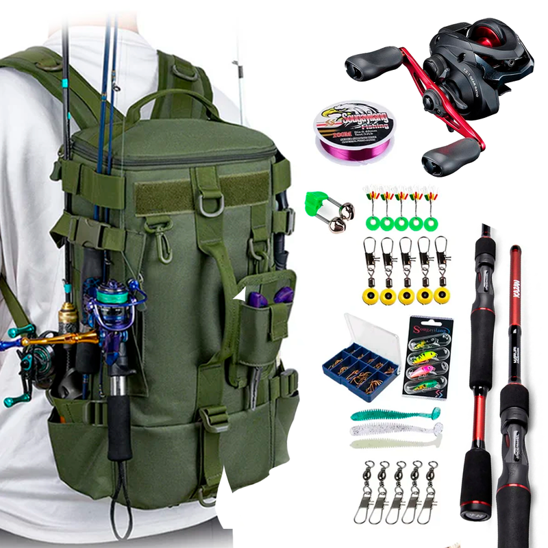 Complete Rod and Reel Fishing Kit Ultra with Backpack
