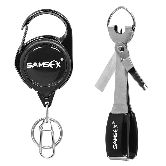 Fishing tool quick knot tie and scissors